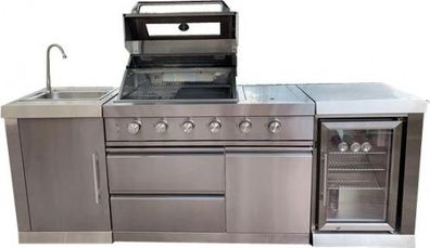 Buschbeck Outdoorküche Oxford BBQ Grill Gas Gasgrill 4 Brenner 19,2 kW