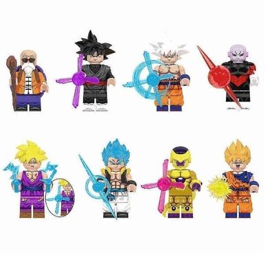 8 Pcs Sammeln Anime Dragon Mini Action-figuren Bausteine SpielzeugCharakter Figuren