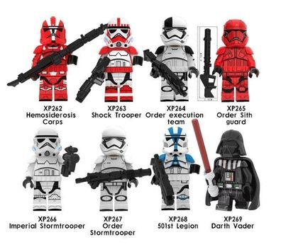 8pcs Star Wars Kinder Bausteine Spielzeug Tasche XP262