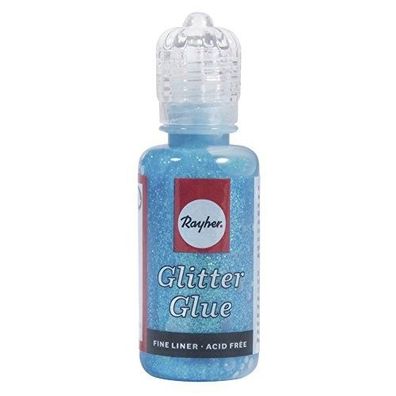 Rayher Glitter Glue 20ml irisierend Hellblau 33841356