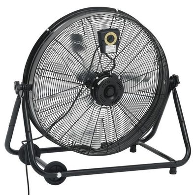 Industrieller Trommelventilator 60cm 172,5W Leistung mit 3 Stufen & Rollen 163m³/min