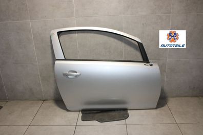 Opel Corsa D 3 Türer Tür vorne rechts Beifahrertür Z157 Starsilber DR5MY