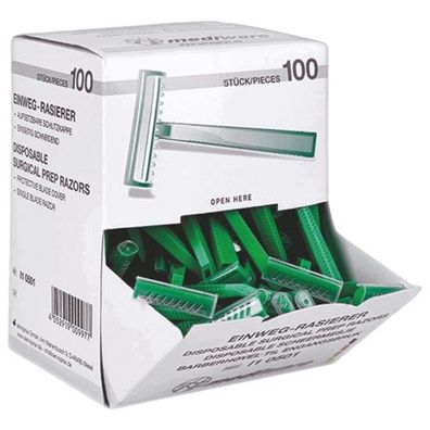 Einmal-Rasierer einschneidig unsteril (100 Stk.)