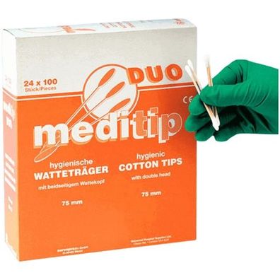 Wattestäbchen standard 75 mm (100 Stk.)