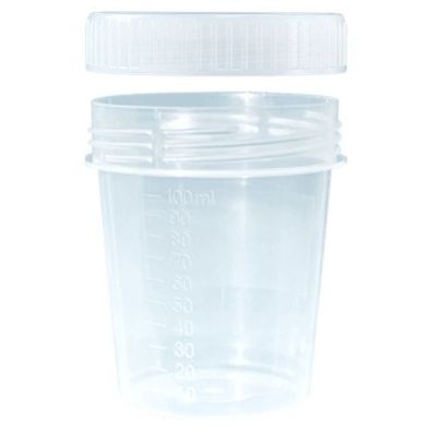 Urinbecher mit Schraubdeckel lose 100 ml (50 Stk.)
