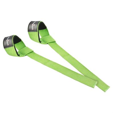 1 Paar Zughilfen Zughilfe leicht Griffhilfen Straps Gewichtheben Grün