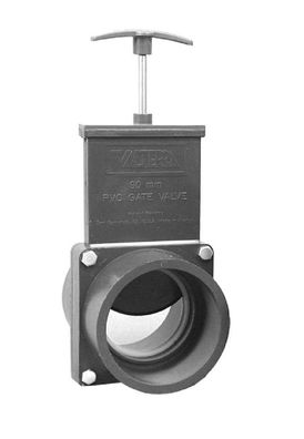 Valterra Zugschieber 75mm Edelstahlspindel Kunsstoffplatte