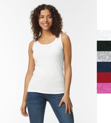 20er Pack Damen Tanktop Gildan Deluxe Softstyle S-2XL Baumwolle Öko-Tex 64200L