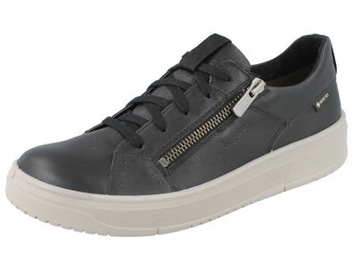 LEGERO Rejoise Damen Halbschuhe Sneaker Schnürschuhe schwarz Glattleder Nappa