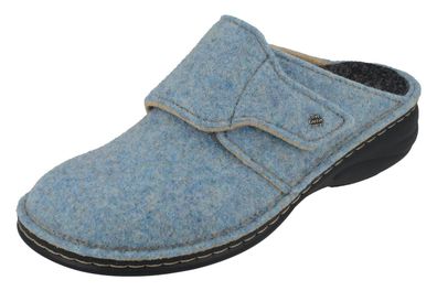 FINN Comfort Goms Damen Clogs warme Hausschuhe Filzschuhe hellblau Doublefilz