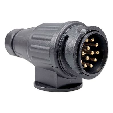 Anhängerstecker | 13-polig | 12V | 16A | Doppeltülle