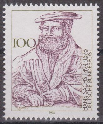 BRD 1994 postfrisch Michel-Nr. 1763 Hans Sachs