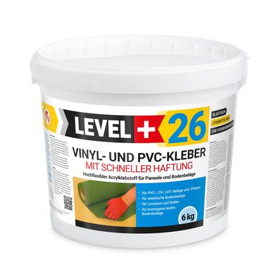 Vinylkleber PVC LVT CV Paneele Teppich 6kg Flex Klebstoff Schnelle Haftung L+26