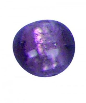 Glas-Perle "Kugel" - brombeer gelüstert -10 mm Durchmesser