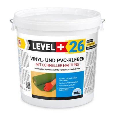 Vinylkleber PVC LVT CV Paneele Teppich 18kg Schnelle Haftung Flex Klebstoff L+26