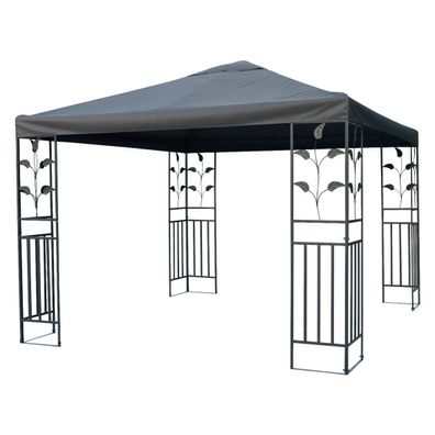 Pavillon Ersatzdach 3x3 PVC # anthrazit # Wasserdicht - Pavillondach Dach Dächerzit