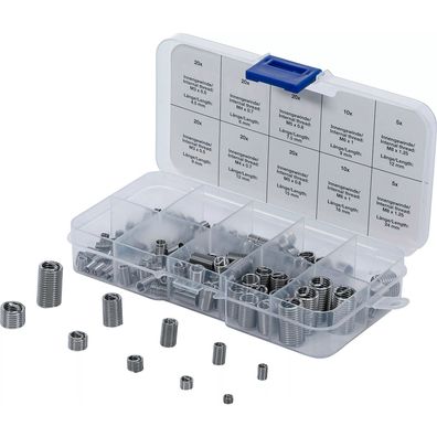 BGS Gewinde-Reparatureinsatz-Sortiment, Edelstahl, M3, M4, M5, M6, M8, 150-tlg
