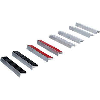 BGS Schraubstock Schutzbacken Satz 150 x 25 mm 8-tlg. Alu Magnet Backen