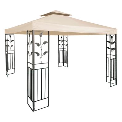 Ersatzdach mit PVC-Beschichtung - Farbe: BEIGE - mit Kaminabzug