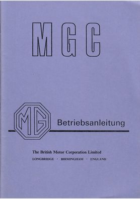 Bedienungsanleitung MG C Tourer und GT, PKW, Oldtimer, Auto