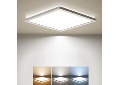 BLNAN LED Deckenleuchte, 18W Deckenlampe Flach Warmes Neutrales Kaltes Weiß 3000K