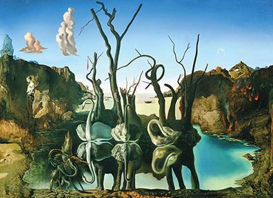 Schwäne spiegeln Elefanten, Dali