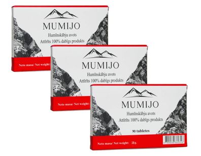 Mumijo Shilajit Kirgistan 3 x 90 Tabl Mumio Mumie Hohe Qualität Bergbalsam
