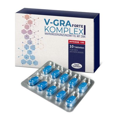 Saint Nutrition® V-GRA Forte Komplex 100mg - blaue Pille - Potenz