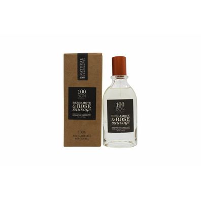 100BON Bergamote & Rose Sauvage Refillable EDP Concentrate 50ml Spray