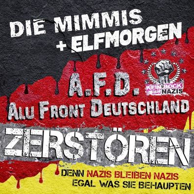 Die Mimmis & Elfmorgen: Zerstören/Denn Nazis bleiben Nazis - 375 Media - (Vinyl / Sin