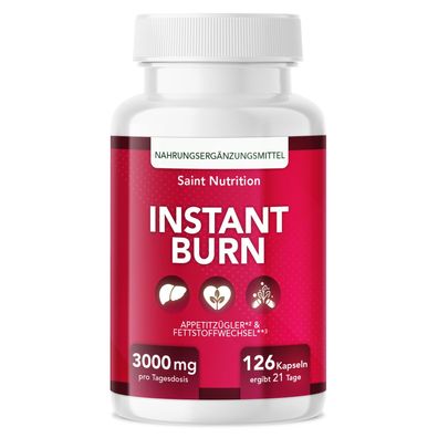 Saint Nutrition® Instant Burn - Appetitzügler - hochdosiert - Glucomannan