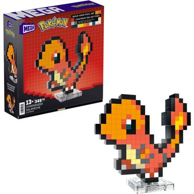 Pokémon MEGA Bauset Glumanda Pixel Art - Mattel HTH76 - (Spiel