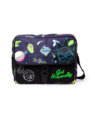 Rick And Morty - Space AOP With Flock Print Messengerbag - Dif