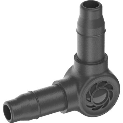 Micro-Drip-System L-Stück 4,6mm (3/16") (dunkelgrau, 10 Stück,