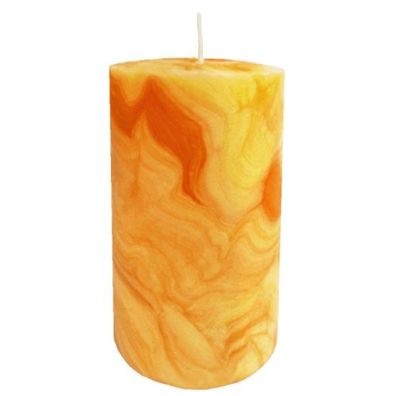 Handgeknetete Stumpenkerze natur (80x50mm)