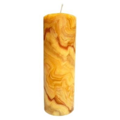 Handgeknetete Stumpenkerze natur (150x50mm)