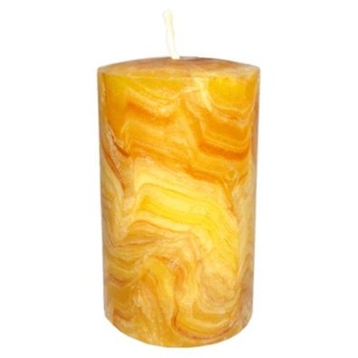 Handgeknetete Stumpenkerze natur (100x60mm)