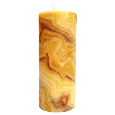 Handgeknetete Stumpenkerze natur (150x60mm)