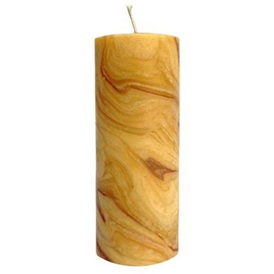 Handgeknetete Stumpenkerze natur (200x70mm)