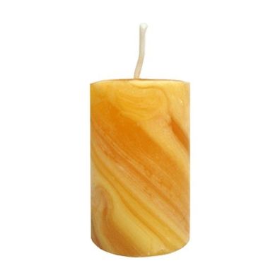 Handgeknetete Stumpenkerze natur (60x40mm)