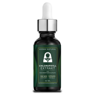 Adema Natural® Chlorophyll Tropfen - Stärken des Immunsystems - Erhöhung der Energie
