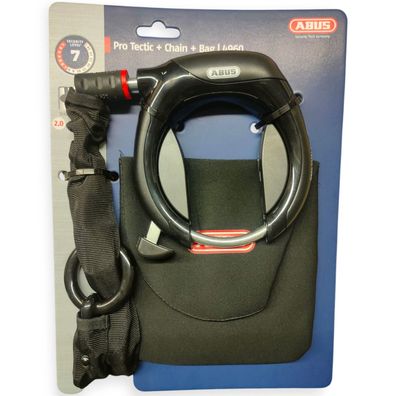 Abus Rahmenschloss Set ProTectic 4960 NR BK inkl. Kette 6KS/85cm & Bag