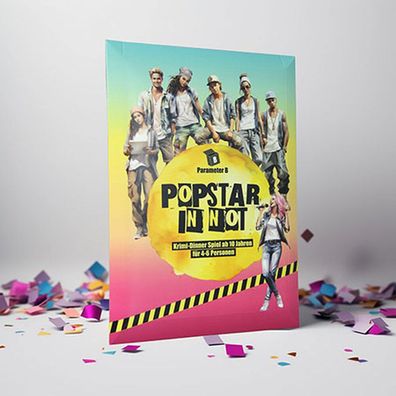 Popstar in Not | Krimi-Dinner Spiel für 4 Personen