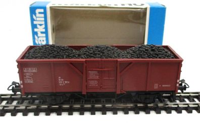 Spur H0 Märklin 4431 offener Güterwagen El-u Kohlenladung OVP (3809k)