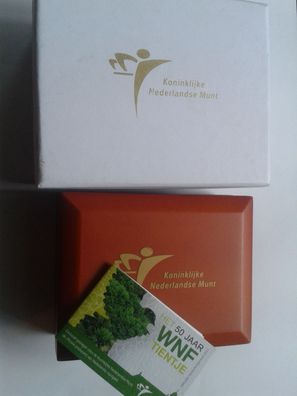Etui, Zertifikat und Umverpackung für 10 euro 2011 Niederlande 50 Jahre WNF Gold
