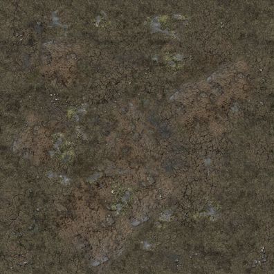 Battle Systems | Muddy Streets - Spielmatte mit Raster (90x90cm)