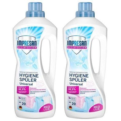 Impresan Universal Hygienespülung Rose & Lilie - 2x20 Wäschen