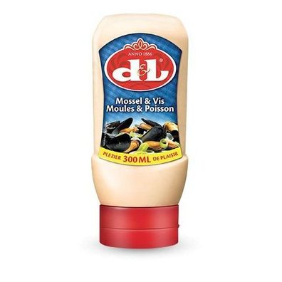 D&L Muscheln & Fisch Sauce 300ml Squeeze würzig für Fisch Muscheln Garnelen