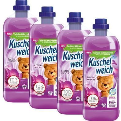 Kuschelweich Blütenfrische Weichspüler 4x1 l