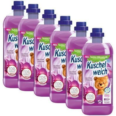 Kuschelweich Blütenfrische Weichspüler 6x1 l
